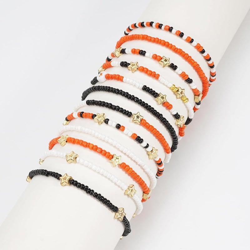 Briutn 4th of July Beaded Bracelets with American Flag Stars Charms USA Jewelry - Image 2